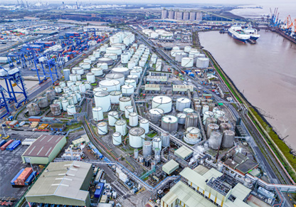 The port in Immingham, UK.